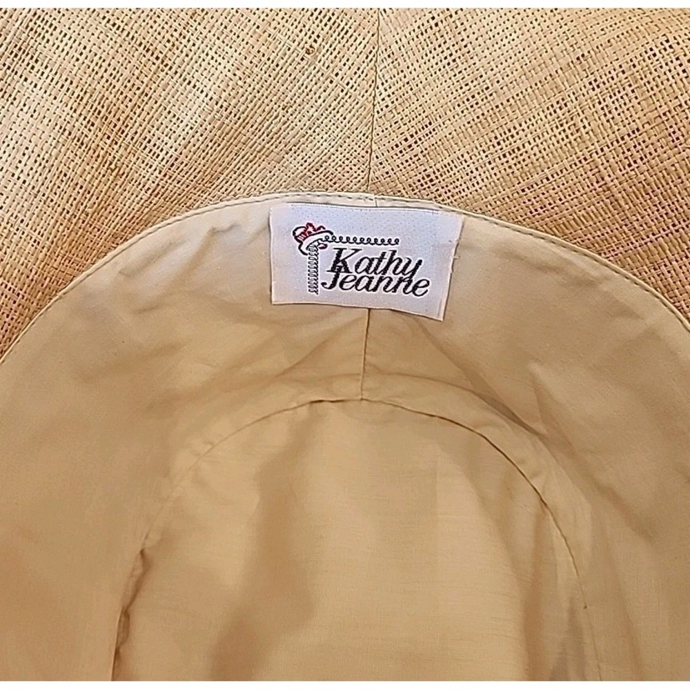 Vintage Kathy Jeanne Straw Bow Hat - Picture 5 of 5
